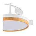  witte plafondventilator met 3 bladen